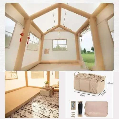 🔥Hot Sale - Waterproof Lightweight Oxford Cloth Automatic Inflatable Tent With Camping Equipment