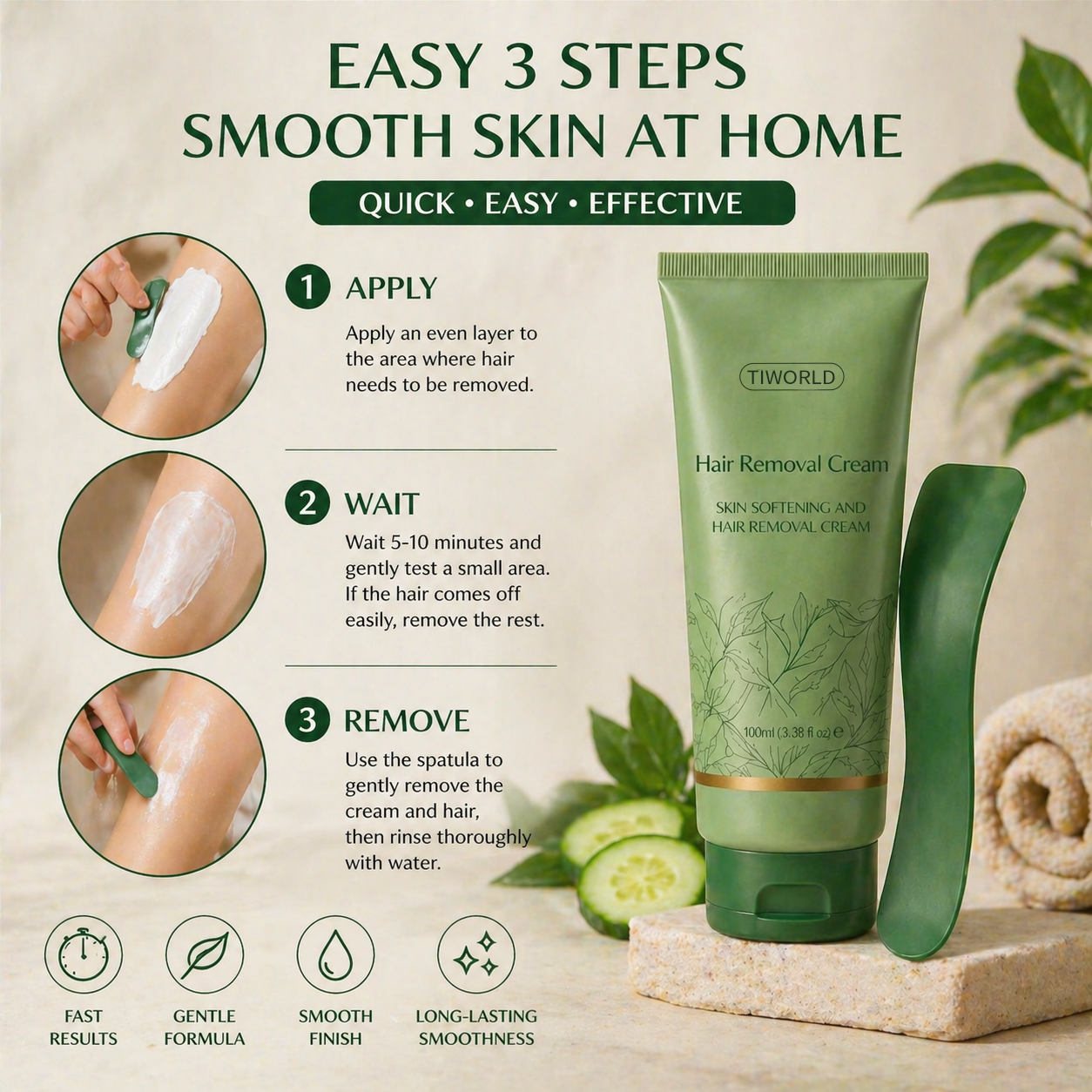Tiworld™ Hair Removal Cream for All Women & Men