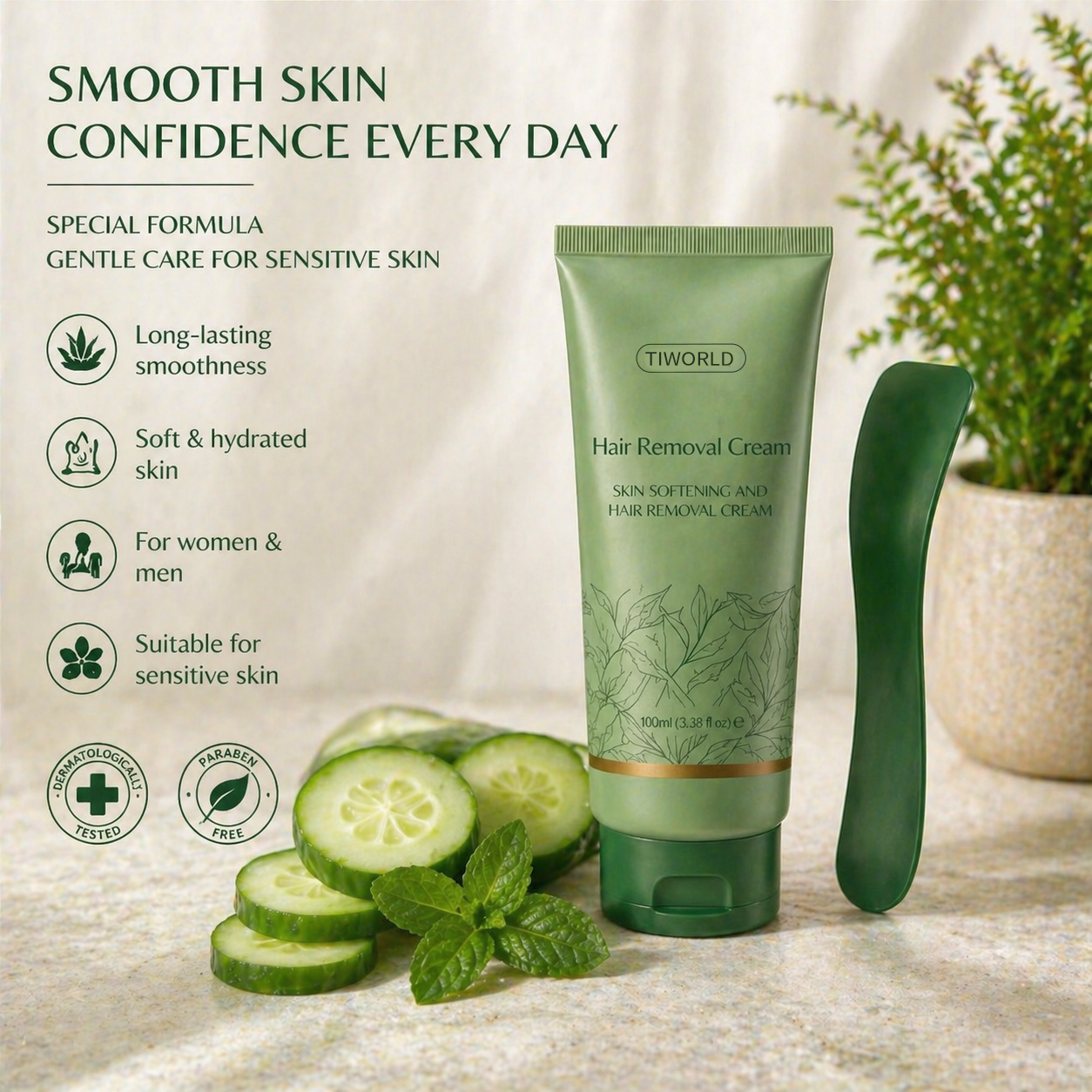 Tiworld™ Hair Removal Cream for All Women & Men