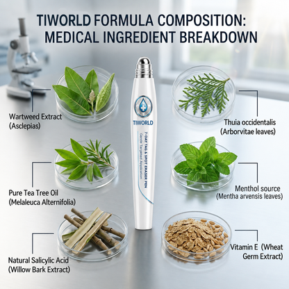 TIWORLD®👾𝟕-𝐃𝒂𝘆 𝐒𝗸𝐢𝐧 𝐓𝒂𝗴 & 𝐒𝐩𝙤𝐭 𝐄𝐫𝒂𝐬𝙚𝐫 Painless & Scar-Free Advanced Imperfection Removal Rollerball Pen
